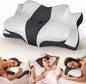 Cozyplayer True Cooling Cervical Neck Pillow for Pain Relief, Ergonomic Side Sleeper Pillow for Neck Support, Odorless Orthopedic Contour Memory Foam Pillows, Bed Pillow for Back Stomach Sleeper