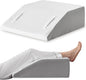 Leg Elevation Pillow for After Surgery, 10inch Foam Leg Elevating Pillow for Swelling and Blood Circulation, Leg Wedge Pillow for Sleeping, Knee Pillow for Knee Hip Ankle Pain Relief, White