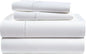 LANE LINEN 100% Egyptian Cotton Full Size Bed Sheets, Soft & Comfy Luxury Hotel Style Thick Full Size Sheets, Fully Elasticized Reinforsed Seams No Pill Natural Cooling - White Sheets