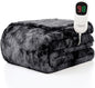 Homemate Electric Heated Blanket Full Size - 72"x84" Heating Blanket Full Size 1/2/4/6/8 Hours Auto-Off 10 Heat Level Over-Heat Protection Luxury Faux Fur Sherpa ETL Certification