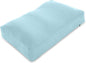 PILLOWY Premium Microbead Bed Pillow, Medium Extra Fluffy But Supportive - Ultra Comfortable Sleep with Silk Like Anti Aging Cover 85% Spandex/ 15% Nylon Breathable, Cooling Sweet Baby Blue