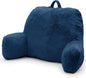Reading Pillow Large Bed Pillow,Backrest Pillow with Arms, Back Support Pillow for Sitting Up in Bed, Couch for Adults Lounging Bedrest,Blue