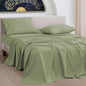 URBANHUT 1000 Thread Count King Size Egyptian Cotton Sheets, Long Staple Soft & Breathable, 4 Pc Bed Sheet Sets for King Size Bed, Luxury Hotel Sateen Sheets Fits 16" Deep Pocket - Sage