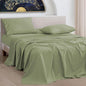 URBANHUT 1000 Thread Count Full Size Egyptian Cotton Sheets, Long Staple Soft & Breathable, 4 Pc Bed Sheet Sets, Sateen Finish Luxury Hotel Bedsheets Fits 16" Deep Pocket - Sage