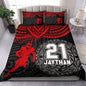 Personalized American Football Bedding Set, Kids 3 Piece Duvet Cover Set with Pillow Shams for Teens Boys, NO Comforter, Twin Size for Rugby Lovers (Football 04)