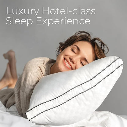 Sweetnight Pillows Queen Size Set of 2, Bed Hotel Pillows, Almohadas para Dormir, Side Back Stomach Sleeper, Relief Neck, Head, Shoulder