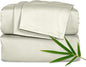 Pure Bamboo Split King Sheets, Genuine 100% Organic Viscose Derived from Bamboo Bed Sheet Set, Soft & Cooling, Double Stitching, 2 Fitted Sheets (Split King, Birch)