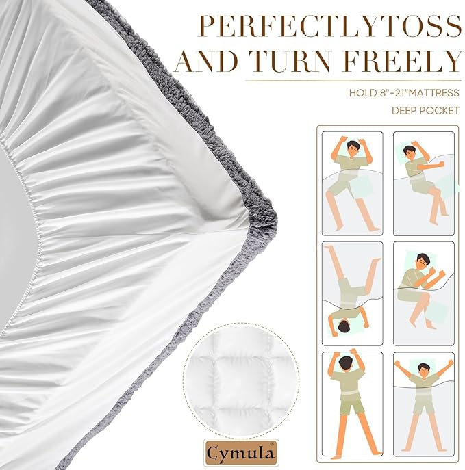 Cymula Twin Bed Mattress Topper, Sherpa Mattress Pad for Twin Dorm Bed Extra Thick 900GSM Down Alternative Plush Pillow Top Soft Futon Paded Mattress Protector Cover, White