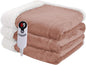 Electric Heated Blanket Full Size 72×84 inches, Cozy Plush Flannel,10 Hrs Auto Shut Off, 6 Heating Levels, Overheated Protection, Cozy Pink