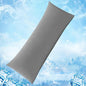 Avolare Cooling Body Pillow Pillowcase, Arc-Chill Q-max>0.5 Body Pillow Cover for Hair Skin and Hot Sleepers, Soft Silky 20" x 54" Summer Long Pillow Cover with Zipper 1 Pack - Grey