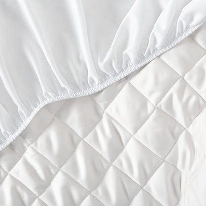 SIJO Temperature Regulating Mattress Pad, Best Cooling Mattress Pad Award Winner by Sleep Foundation, Water Proof Summer Mattress Cover Protector for Hot Sleepers (Queen)