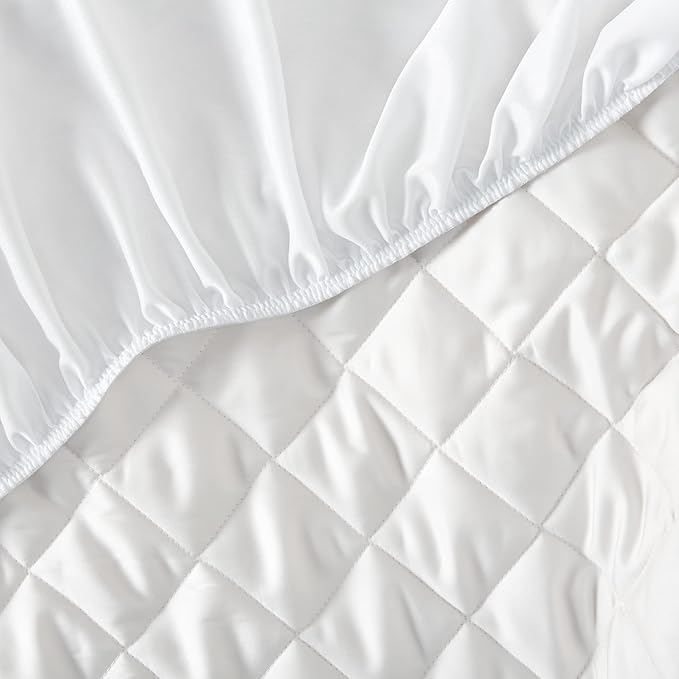 SIJO Temperature Regulating Mattress Pad, Best Cooling Mattress Pad Award Winner by Sleep Foundation, Water Proof Summer Mattress Cover Protector for Hot Sleepers (King)