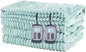 Heated Electric Blanket Queen Size 84''x90'', Dual Controller Soft Flannel with 10 Heat Settings 1-12 Hour Auto Off Large Blanket for Bed - Pale Green