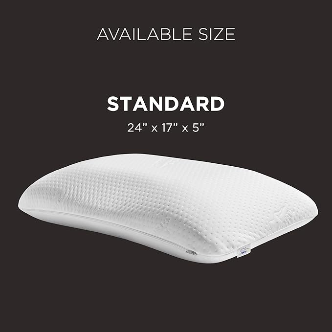 TEMPUR-Pedic TEMPUR-Symphony Pillow, Standard-2-Pack, Standard, White 2 Count
