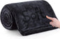 IR Imperial Rooms Fleece Blanket Twin Size 60 x 80 Inches - Super Soft Fluffy Black Throw Blanket for Sofa and Bed - Warm and Cozy Lightweight 400 GSM Microfiber Bed Throws Blankets