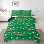 Erosebridal Locomotive Train Comforter Set Queen,Cartoon Steam Engine Truck Bedding Sets for Boys Girls Colorful Railway Car Vehicles Comforter with 2 Pillowcases