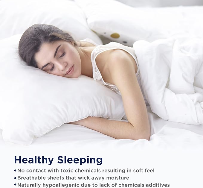LANE LINEN 100% Egyptian Cotton Queen Sheet Set, Soft & Comfy Thick Fully Elasticized Mercerized Cotton Sheets Queen Size Set, No Pill Fade Resistant Elegant Jaquard Swiss Dot Queen Sheets- Taupe