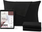 CirclesHome Pillow Protectors 2 Pack Queen Zippered - 100% Cotton Breathable Pillowcases - Protects Pillows from Dirt, Dust and Debris (Queen- Set of 2 - 20x30)