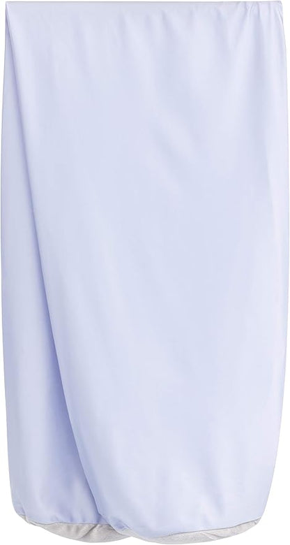 Case Only - Body Pillow Cover Stylish Silky Super Soft - 85% Spandex/ 15% Nylon, Beauty - Anti Wrinkle, Anti Aging Prevention - Breathable Pillowcase Design - Gentle on Hair Size 48 X 8, Silver Mist