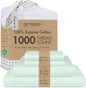 Threadmill Luxury Sheets for Full Size Mattress, 1000 Thread Count Supima Cotton Sheets for Full Mattress, 5-Star Hotel Quality 4 Piece Bed Sheets with Extra Deep Pocket, Seaglass