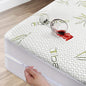 Bamboo Cooling Mattress Protector with Zipper - 100% Waterproof Twin Size Mattress Cover - Ultra Soft Jacquard Fabric Breathable Noiseless Mattress Pad Covers - Zippered Mattress Encasement