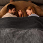 Bearhug Electric Blanket Queen Size 84" x 90", Dual Controllers Grey Heated Blanket, Velvet & Sherpa, 10-Heating Level & 1-12H Auto Off, Over-Heat Protect, ETL, Machine Washable