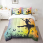 Feelyou Ballet 7 Piece Bedding Set - King Size Cute Ballet Comforter Set with Sheets for Kids, Teens, Toddlers - Dancing Girl Bed in a Bag - Butterfly Bed Set