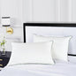 kate spade new york Noel Soft/Medium 20" x 28", Adjustable Down Alternative Pillow, 300 Thread Count Cotton Cover, Best for Back or Stomach Sleepers, Queen, White