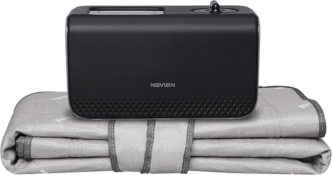 EQM 582, Single – EMF-Free Water Heated Mattress Pad Warmer – Dual Temperature Control – WiFi Enabled & Eco-Friendly – Helps Soothe & Relieve Stress, Muscle Soreness, & Tension
