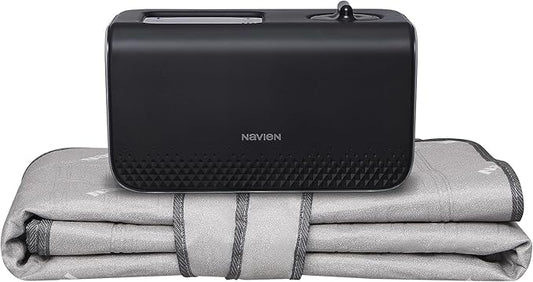 EQM 582, Queen – EMF-Free Water Heated Mattress Pad Warmer – Dual Temperature Control – WiFi Enabled & Eco-Friendly – Helps Soothe & Relieve Stress, Muscle Soreness, & Tension