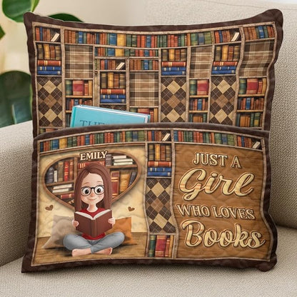 Pawfect House Custom Pocket Pillow (Insert Included), Personalized Bookish Gifts For Book Lovers, Bookworms, Readers, Warmth Lives In Stories, Book Reading Pillow, Bedroom Decoration Gifts for Readers