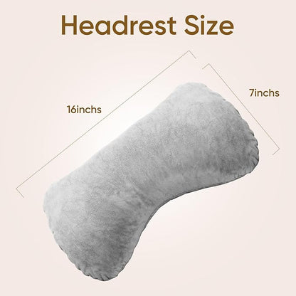 Reading Pillow for Sitting in Bed Adult, Reading Pillow with Shredded Memory Foam (LightGery, Extra Large 25" H)