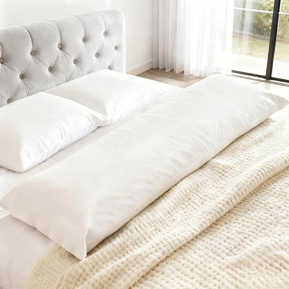 Long Body Pillow Insert - Extra Soft & Breathable Full Length Pillow for Side Sleepers & Pregnancy Support 24x71inch