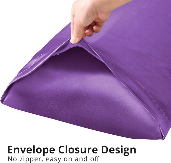 HUXMEYSON Body Pillow with Satin Pillowcase, Body Pillow for Adults, Removable Cover, (20"x54")