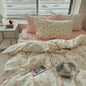 Pink Bow Duvet Cover Queen Size Bowknot On White Duvet Cover Set Kids Boys Girls 3 Pieces Cute Princess Style Bows Pattern Ultra Soft Reversible Bedding Set with 2 Pillowcases