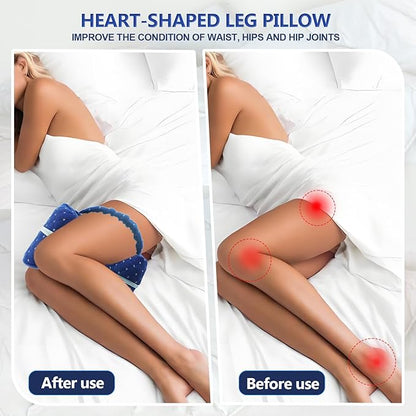 Pillows for Side Sleepersre, Voget Pillow, Side Sleeper Knee Pillow, Leg Pillow for Sleep, Blue Pack of 1pcs