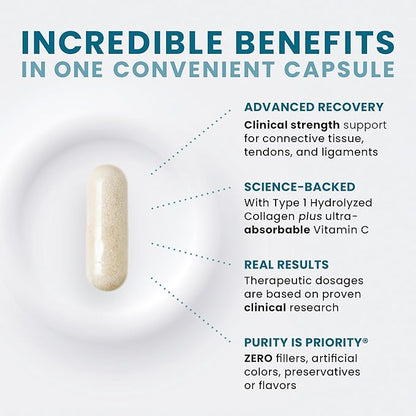 Pure Therapro Rx Acute Injury | Tendon & Ligament Support | Convenient Once a Day Clinical Dose | Supports Tendon Health, Movement & Physical Function | Pharm-Grade (90 Capsules)