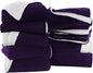IR Imperial Rooms Purple Sherpa Blankets Queen Size for Bed - Wholesale Bulk Pack of 9 Sherpa Blankets - Soft Fluffy Throw Blanket for Hotels, Guest Bedroom, 90x90 Inches