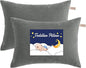 NTBAY Toddler Pillows, Down Alternative 13"x18" Pillow, Machine Washable - Soft and Breathable Travel Small Pillows for Sleeping, Ideal for Daycare, Crib, Cot, Dark Grey