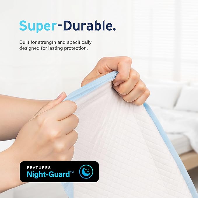 50 x AYDMED Incontinence Underpads 36" x 36" with Adhesive Strips | XXXL Bed Pads Disposable Adult | Max Absorbency Chux Pads for Adults, Children & Babies | Incontinence Bed Pads & Pee Pads