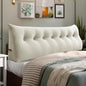 14 lbs Thickened King Headboard Pillow for Sitting Up in Bed, Back Support Reading Pillow with Side Pocket and Velvet Removable Cover, Triangular Large Wedge Headboard Pillow