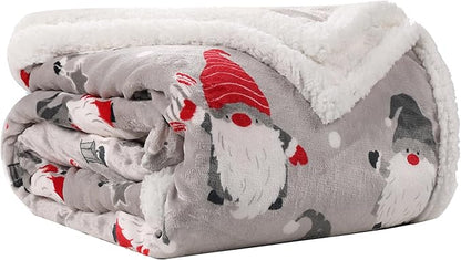 Electric Heated Blanket 72"x84" Full Size - 10 Heating Levels, 1-12 H Auto Shut Off, Soft Breathable Flannel Warm and Washable for Bed, Santa Claus for Christmas