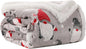 Electric Heated Blanket Throw Size - 50"x60", Soft Flannel Heating Blanket, 4 Heating Levels, 3 H Auto Shut Off, Breathable Warm and Washable for Sofa, Santa Claus for Christmas
