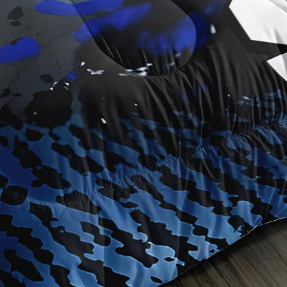 Football Comforter Set Queen Size,Balls Game Pattern Kids Comforter for Boys Girls Teens Soccer Room Decor,Sports Themed Football Court Bedding Sets with 2 Pillowcases.