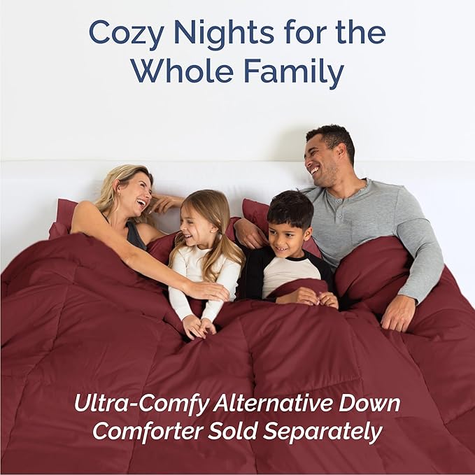 Queen 6 Piece Sheet Set - Comfy Breathable & Cooling - Ultra-Soft Hotel Luxury Bedding Set with 8-16 Inch Deep Pockets - 1 Flat & 1 Fitted Sheet & 4 Pillowcases - Wrinkle Free & Easy Care - Burgundy