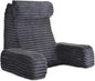 ENITYA Reading Pillow for Sitting in Bed Adult, XL Back Pillow for Bed Sitting up, Back Support Chair Pillow for Sitting up/Watching TV/Reading/Gaming/Resting/Post Surgery,Dark Grey