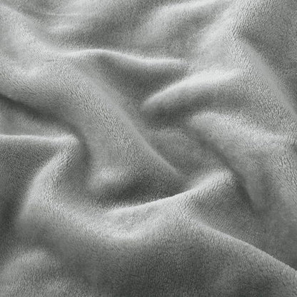 IR Imperial Rooms Fleece Blankets Queen Size 90 x 90 Inches - Super Soft Fluffy Light Grey Throw Blanket for Sofa and Bed - Warm and Cozy Lightweight 400 GSM Microfiber Bed Throws Blankets