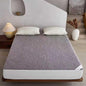 YOUR MOON Wool Fleece Mattress Pad Twin – Organic Australian Wool Plush Mattress Topper, 370GSM Velvet Breathable Bed Mattress Cover with 16" Deep Pocket, 39"x75", Gray