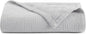 Arkwright Basket Weave King Blanket - 100% Ringspun Cotton All Season Blankets, Luxury Hotel Quality, Soft on Skin, Breathable, 300 GSM for Bed, Sofa, and Chair, 104 X 90 in, Grey