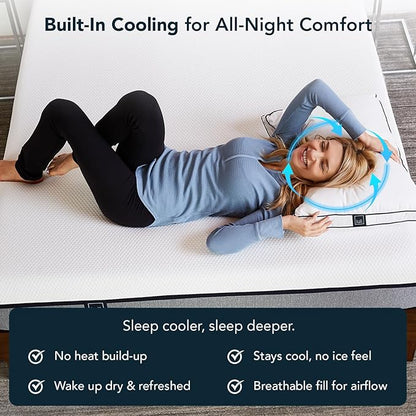 Lull Original Pillow | Machine Washable & Hypoallergenic Pillow w/Adaptive Fibers for Neck & Spine Support, 100 Night Trial (King)